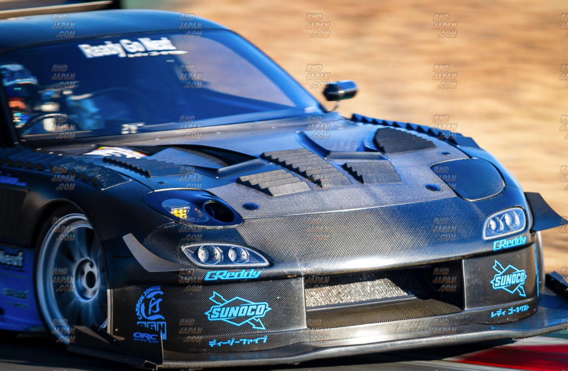 Ready Go Next RGN CTA Dry Carbon Rear End Bonnet Gurney Flap - RX-7 FD3S